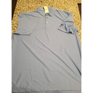 Pelican Point Collection ABC  Polo Shirt Sky Blue Mens 2XL Performance Fabric